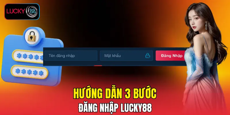 Hướng dẫn 3 bước đăng nhập LUCKY88 Hướng dẫn 3 bước đăng nhập LUCKY88